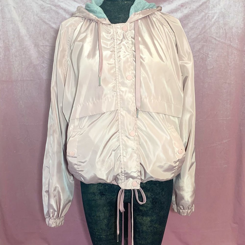 New Look Windbreaker Bomber Jacket Pink